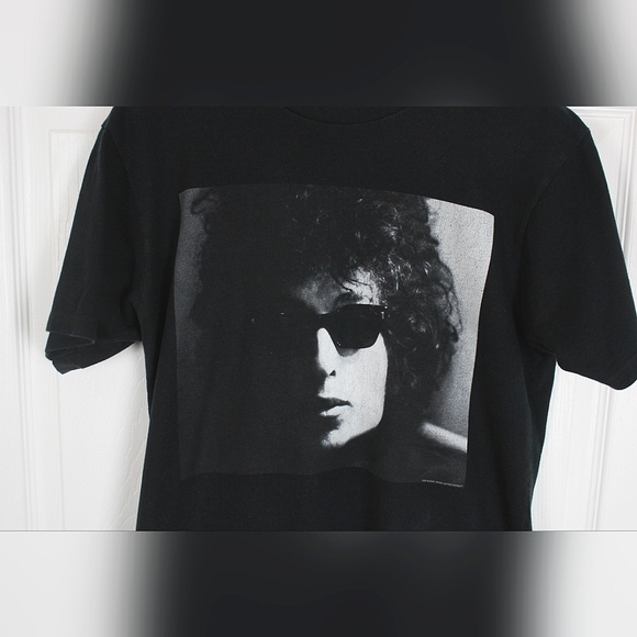 Bob Dylan M Medium Mens Black & White Tee Shirt Rock Band Music - Picture 2 of 5
